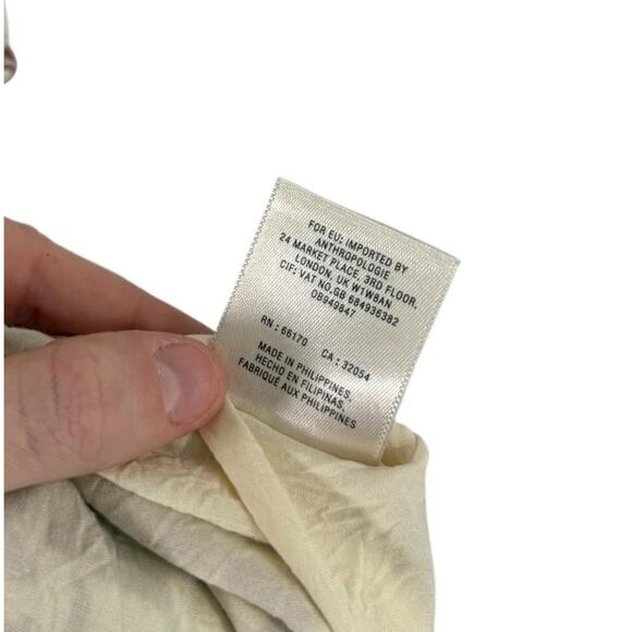 Anthropologie A+ Oahu Floral Linen Blend Midi Dress Off Shoulder Womens Plus 26W - Picture 11 of 11